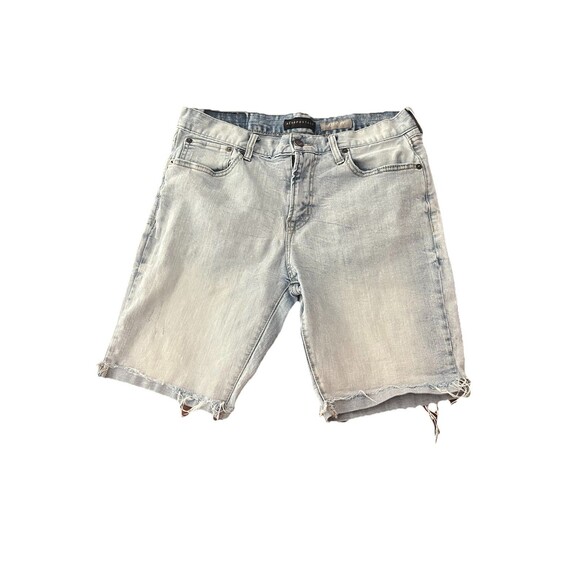Aeropostale Cut Off Denim Shorts Men's Size 30 Stretch Cotton Blend - Picture 1 of 9